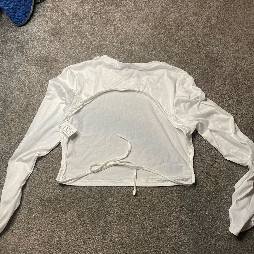 white backless top